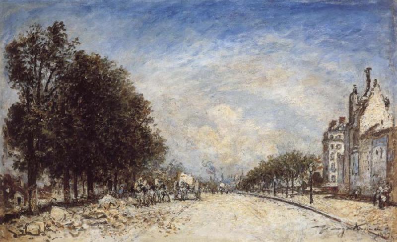 The Boulevard de Port Royal,Paris, Johann Barthold Jongkind